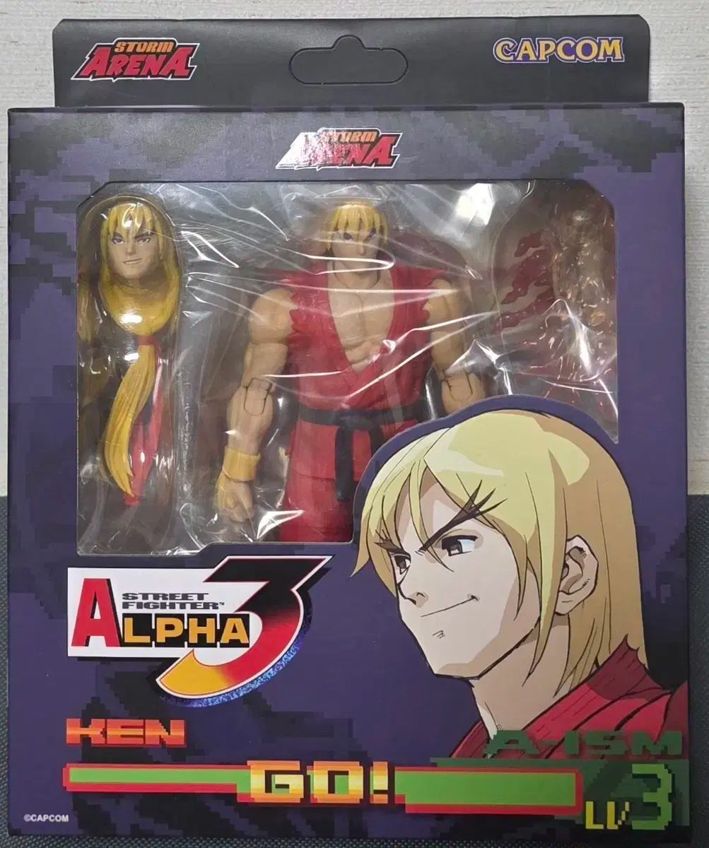 ストリートファイターアルファ3 ストームアリーナ ケン 1/12スケール Street Fighter Alpha 3 Storm Arena Ken 1/12 Scale Action Figure