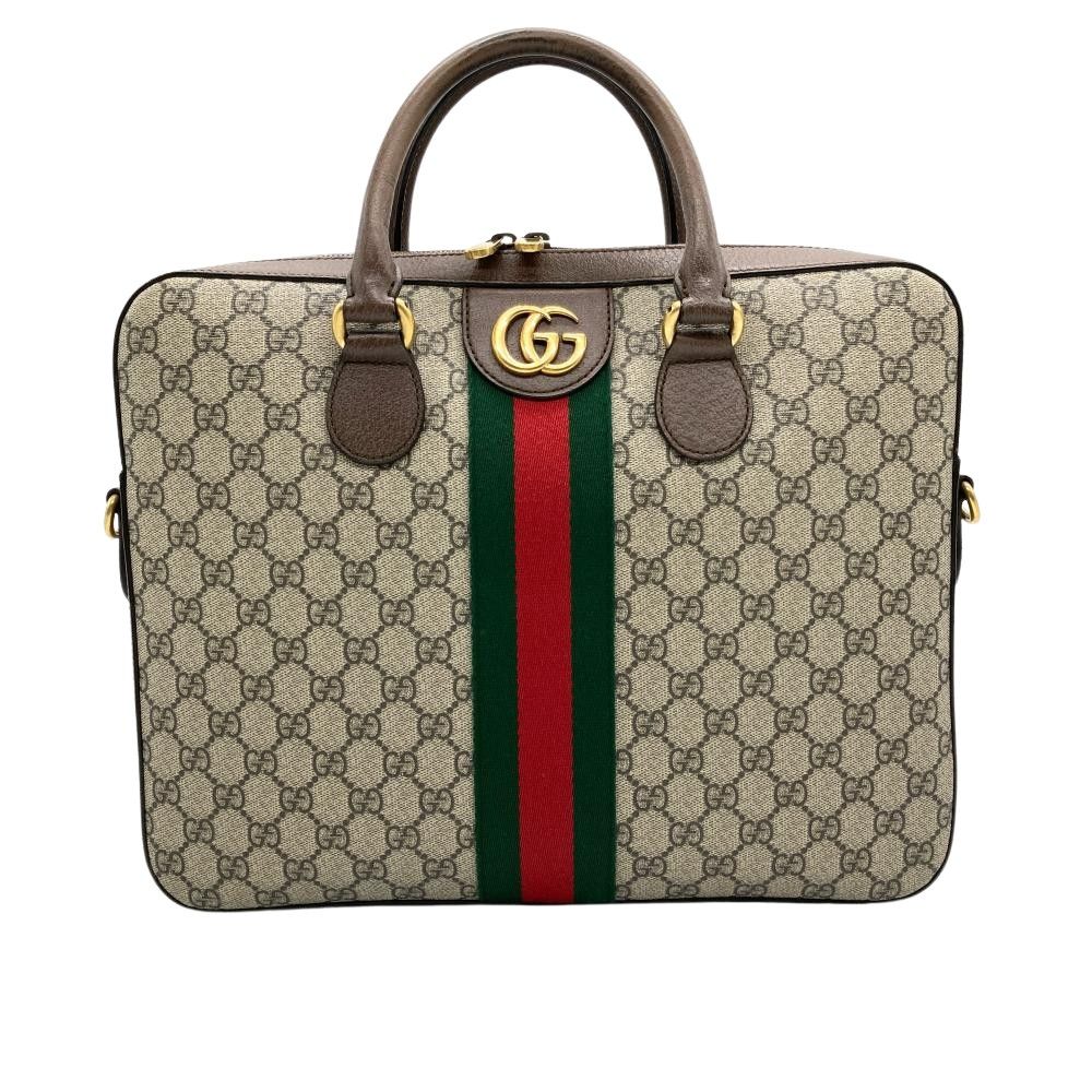 グッチ GUCCI オフィディア ビジネスバッグ 2WAY GGスプリームキャンバス 574793 ベージュ メンズ