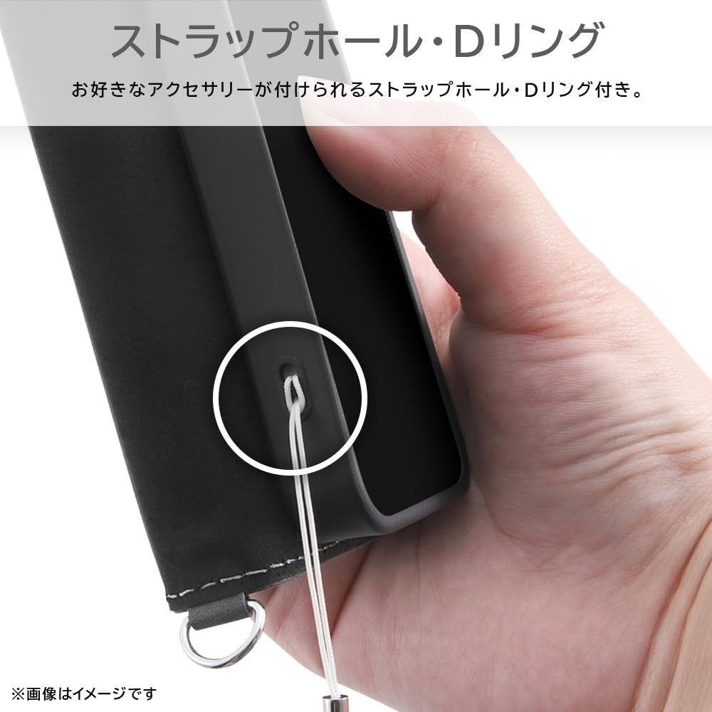 【数量限定】イングレム iPhone 15 Pro ケース ディズニー 手帳型 レザーケース Noble プーとピグレット_ノート風