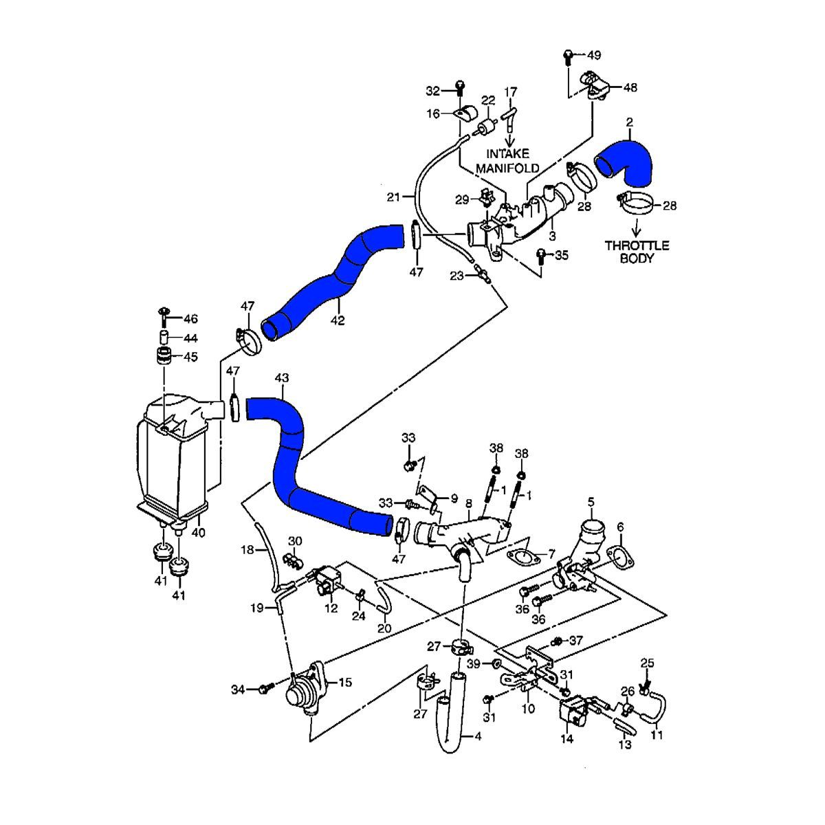 シリコンインテークホース 3本セット ジムニー JB64 FFCRYSTALESIA_COM