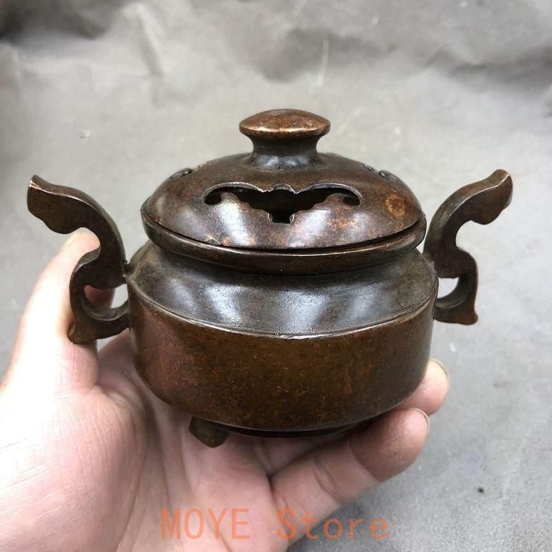 銅器 三足龍鳳薫炉 茶台薫香炉 茶道具 香道具 装飾品 工芸品 置物 銅器 火炎耳三足薫香炉 茶台香道具 工芸品 置物 - メルカリ