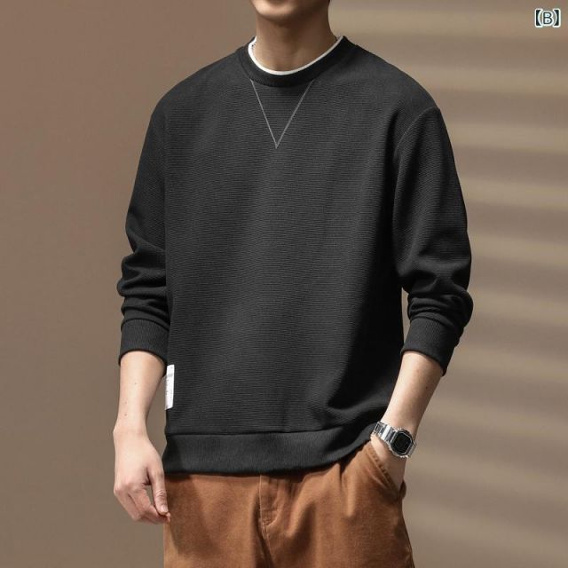  L 秋冬 コーデ メンズ 服 シンプル ファッション オシャレ 大人 かっこいい 大きいサイズ ストリート 紳士服 アメリカン ヘビー フェイク ツーピース 長袖 T シャツ トップス スウェットシャツ その他 パンツ