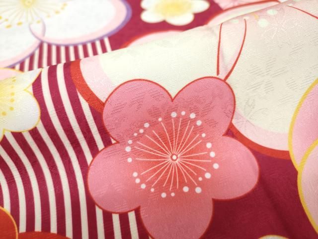 平和屋着物○小振袖 二尺袖 舞花文 洗える着物 逸品 新品 DAAY5326ud