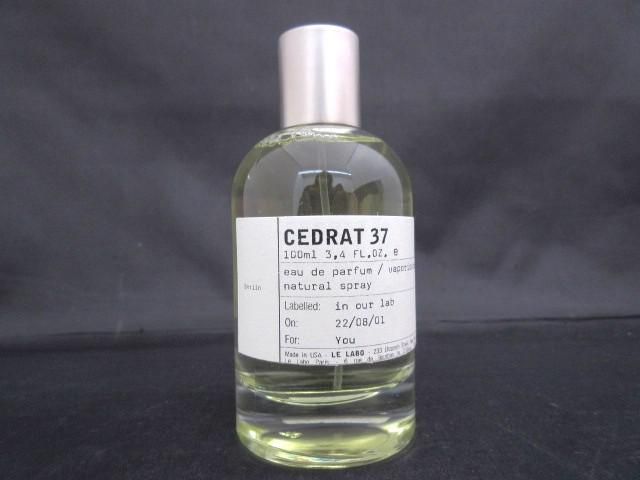 残9割 香水 レディース ルラボ LE LABO セドラ 37 100ml オードパルファム