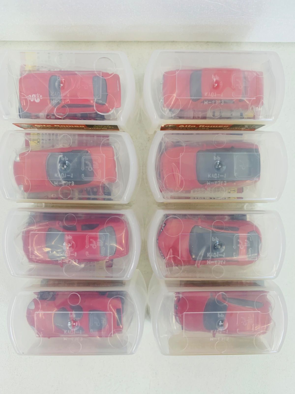 ミニカー☆京商【アルファロメオ1/100 赤色コンプ8種】サークルK