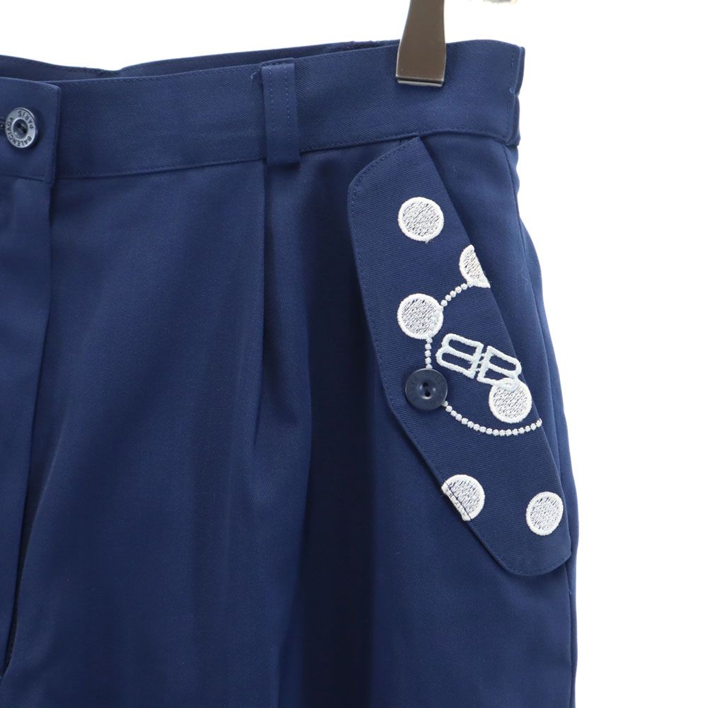 BALENCIAGA - バレンシアガ 90s オールド ゴルフ ショートパンツ L ネイビー BALENCIAGA GOLF キュロット レディース BALENCIAGA - バレンシアガ 90s オールド ゴルフ ショートパンツ