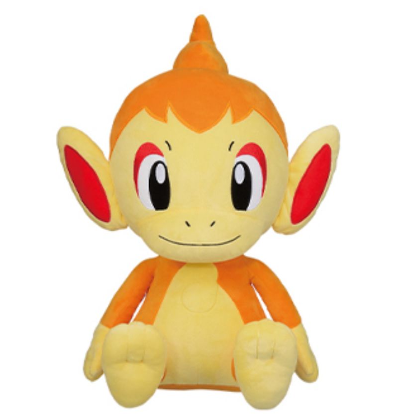 ポケモンセンター　ポッチャマ　ヒコザル　キャンバス　ぬいぐるみ ポケモン】ナエトル・ヒコザル・ポッチャマのふわふわ抱き