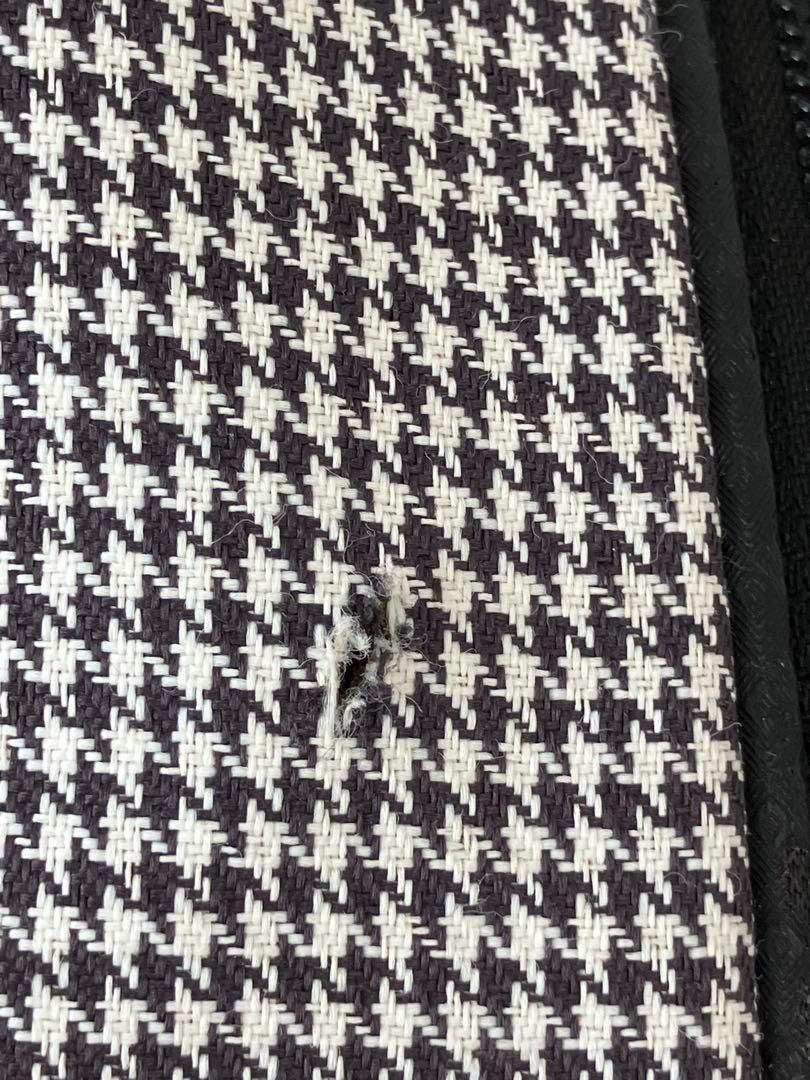 XXIO ダンロップ キャディバッグ スタンド型 千鳥柄 モノトーン 白黒