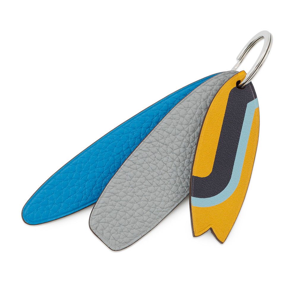 エルメス HERMES チャーム キーホルダー レザー クローバーモチーフ