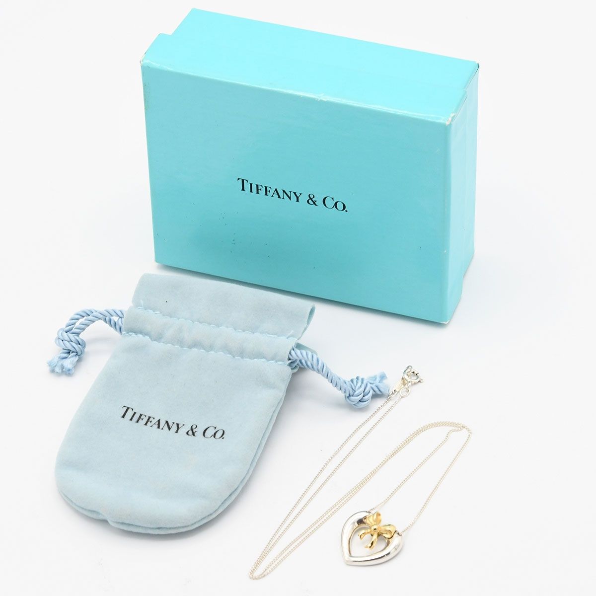 TIFFANY＆Co. ティファニー ハートウィズボウ ネックレス 925 750 約 