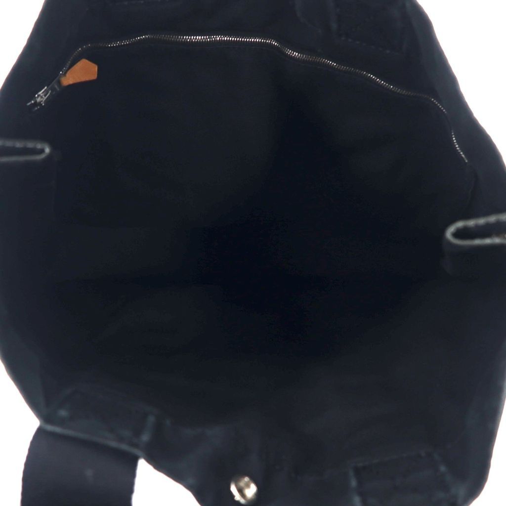 HERMES フランス製 ドーヴィル MM キャンバス トートバッグ ブラック HERMES フランス製 ドーヴィル MM キャンバス トートバッグ