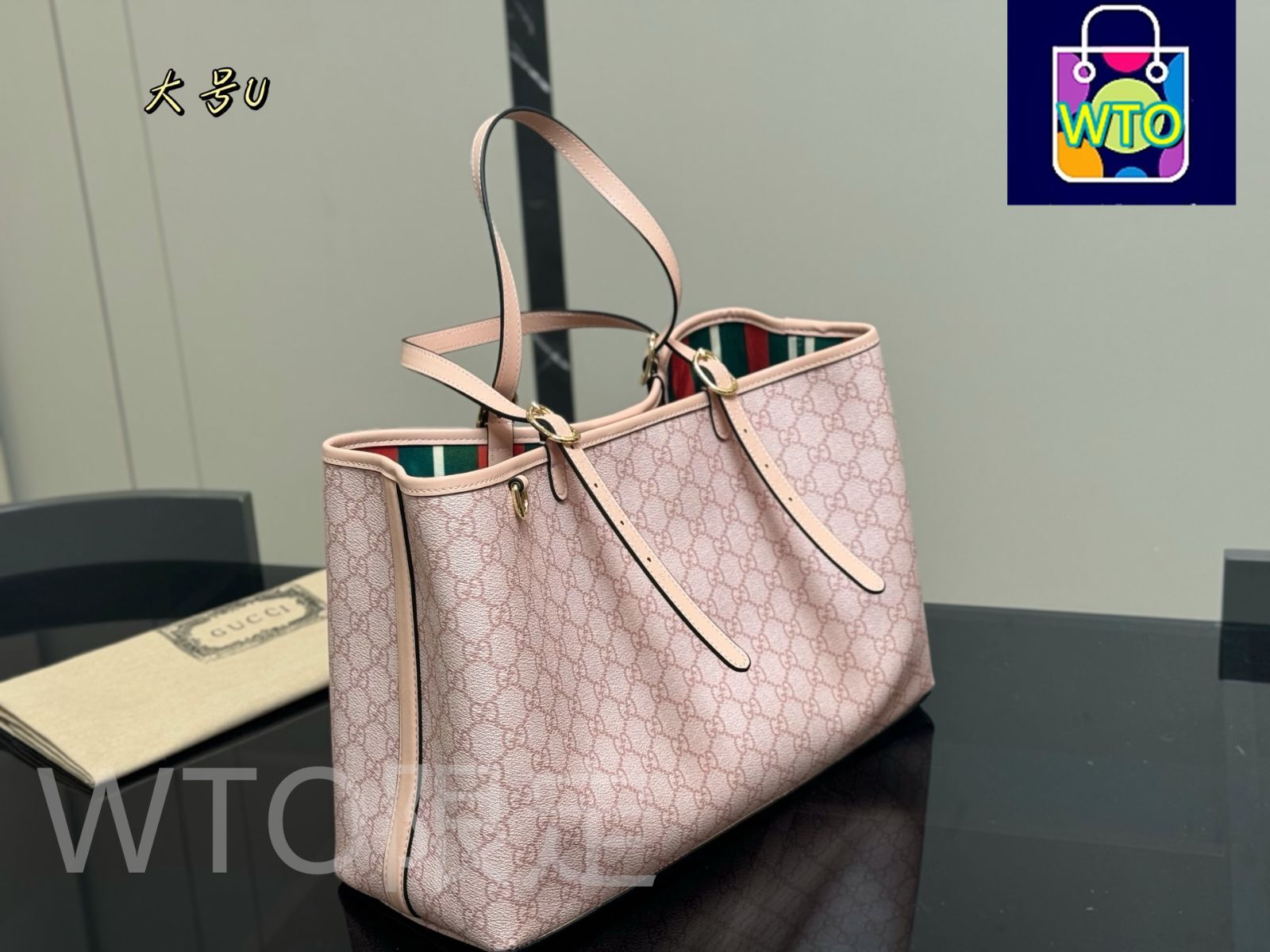 【新品未使用】GUCCI バッグ 新作登場】Gucci GG Tote バッグ 39.25cm ハンドル & ショルダー