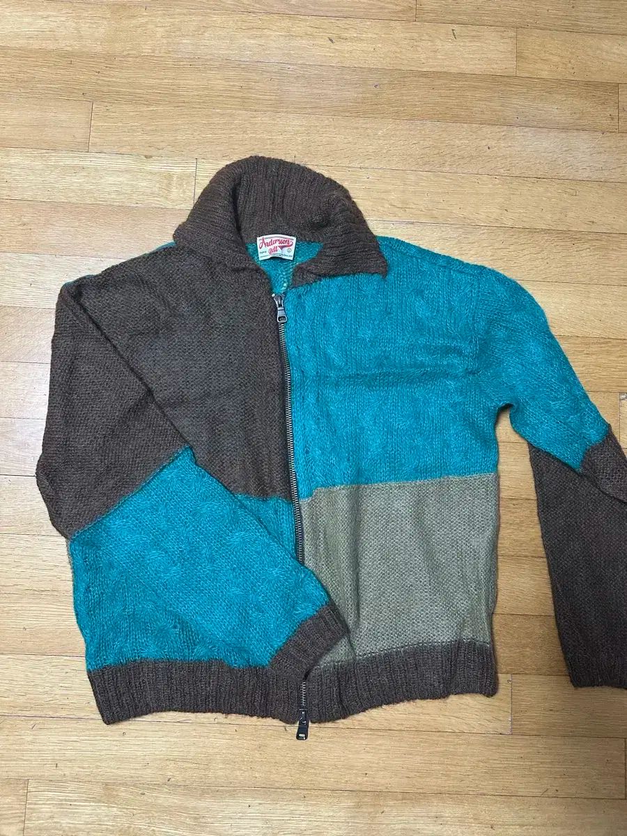 アンダースンベル パッチワーク ニットジップアップ Andersson Bell