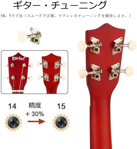 弦ギグバッグ付き 木製ウクレレ