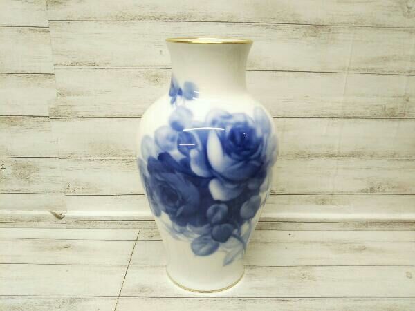 大倉陶園 花瓶 ブルーローズ 36cm ブルーローズ（8011） 36cm花器