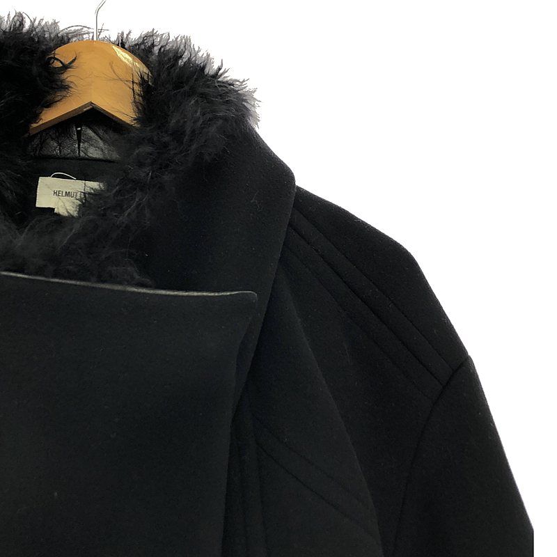 HELMUT LANG / ヘルムートラング | ファー襟付き ウール ジップ