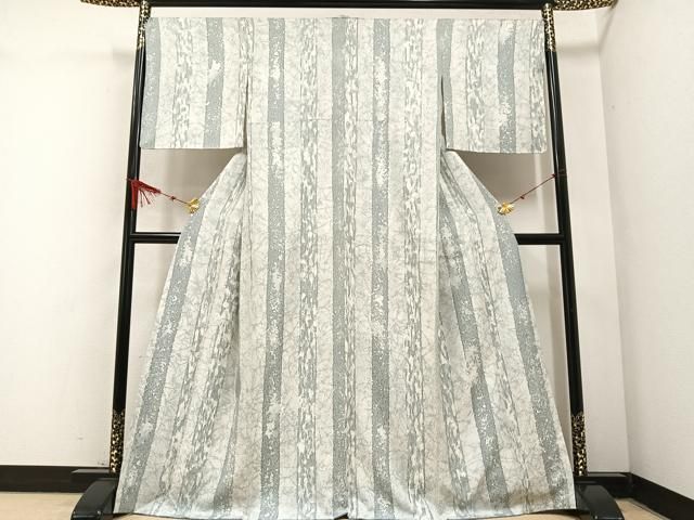 平和屋着物 上質な小紋 ろうけつ染め 間道 正絹 AABB6252ph