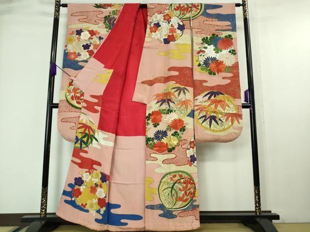 平和屋本店□極上 アンティーク 大正ロマン 振袖・長襦袢(袷