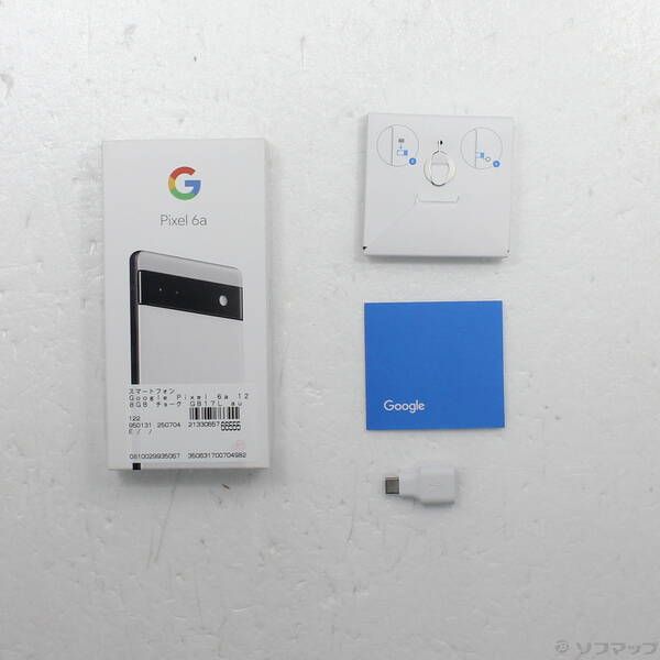 Google Pixel 6a Chalkホワイト SIMフリー ジャンク au 中古】Google au 【SIMフリー】 Pixel 6a チョーク 6GB 128GB