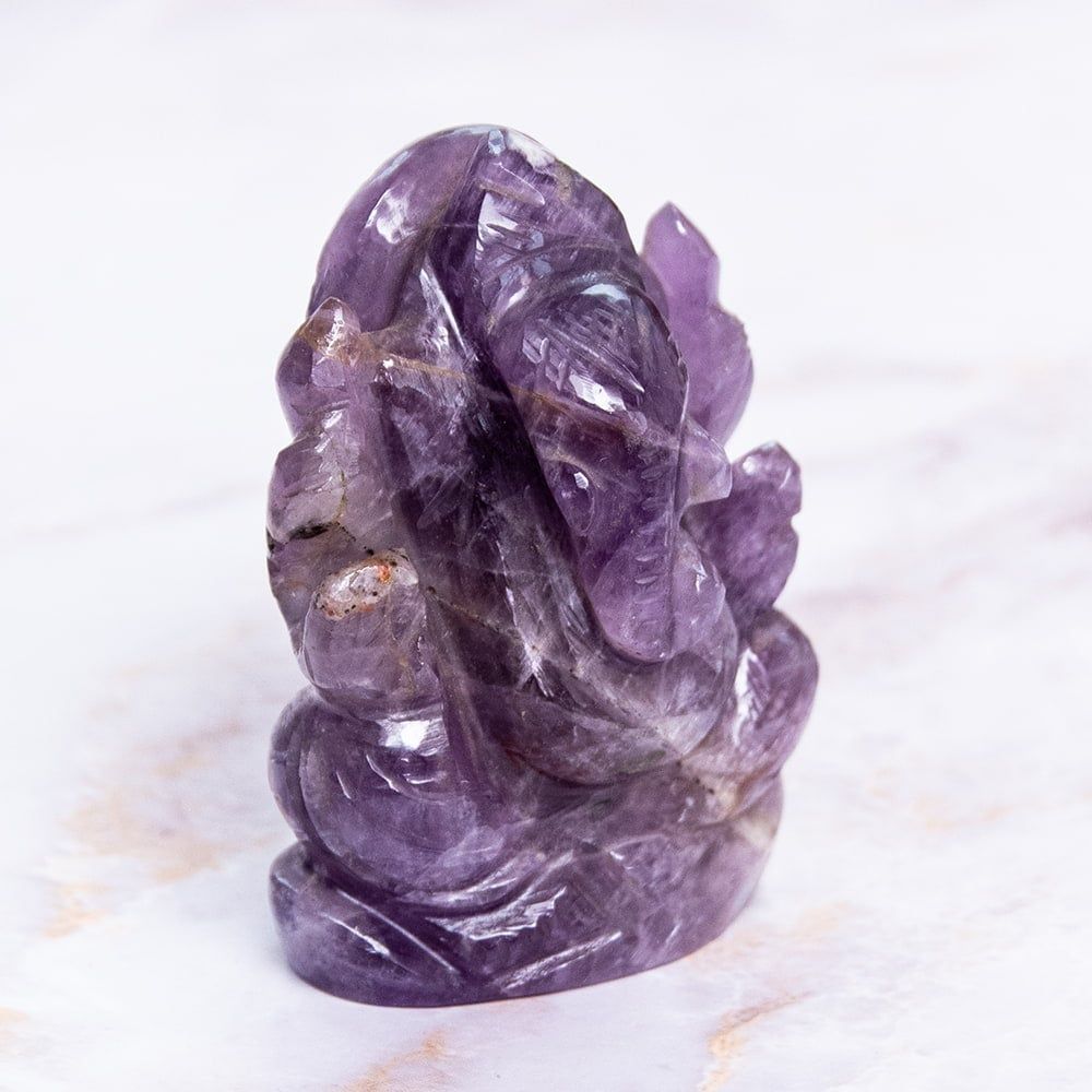 一点物・天然石】手彫りのジャームニー・ラトナ・ガネーシャ