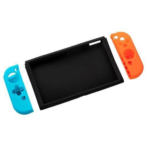 【新品・4営業日で発送】SWユウキELシリコンカバーブンリ ニンテンドースイッチ有機ELモデル用シリコンカバー分離式コンビ