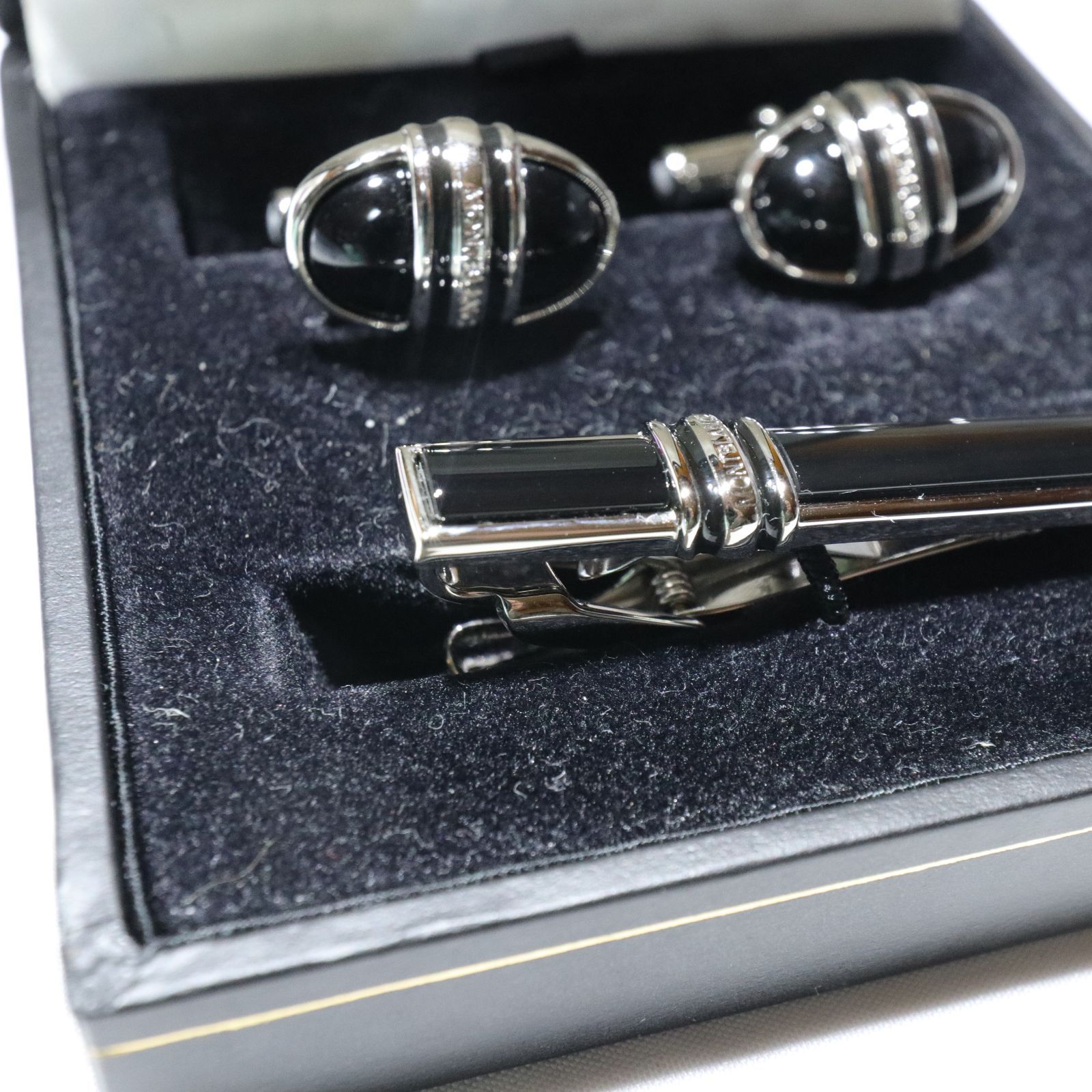 MONTBLANC タイピン カフリンクス グレー×シルバー MONTBLANC タイピン
