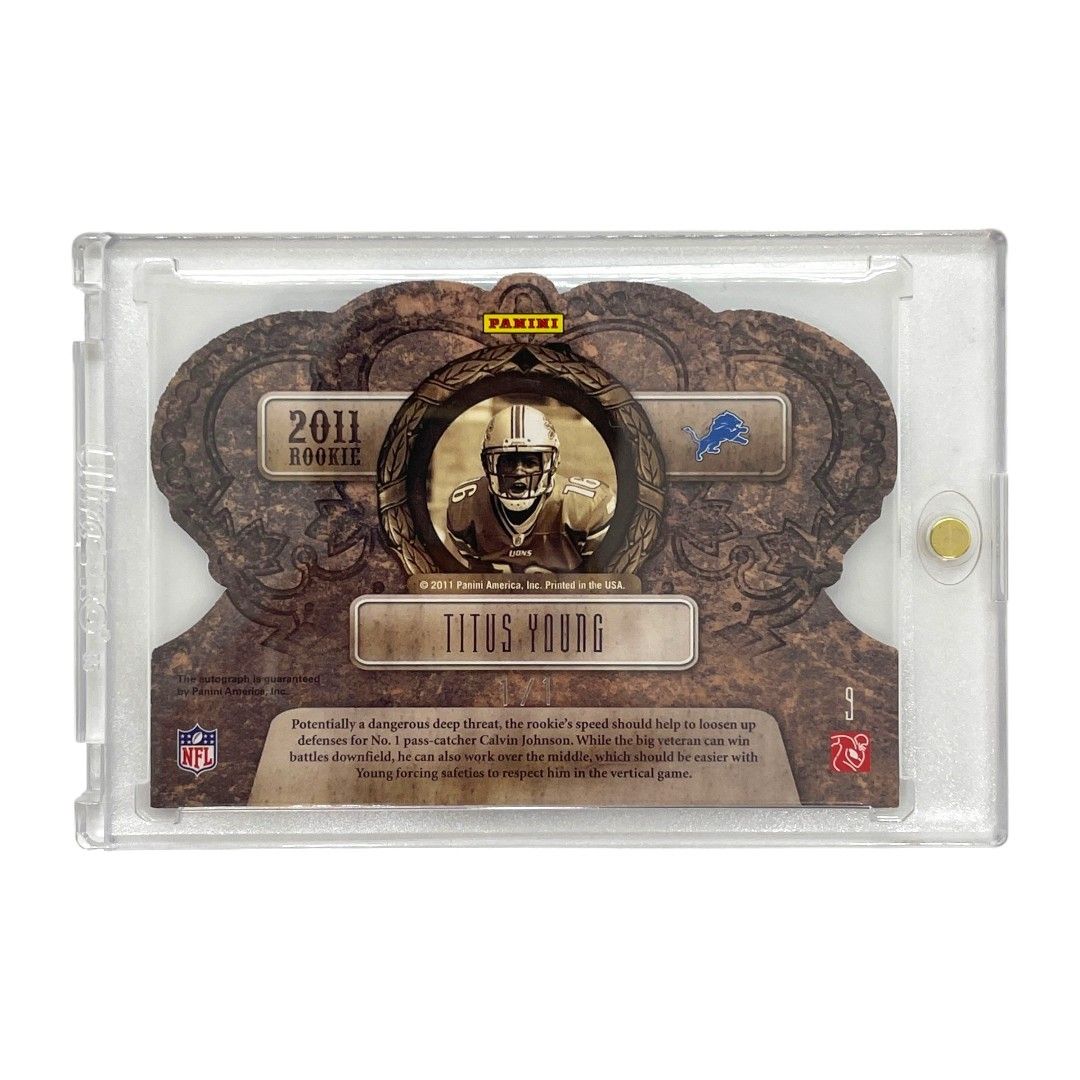 PANINI NFLカード CROWN E TITUS YOUNG 1/1 #9 送料無料 中古 IT1 PANINI NFLカード CROWN ROYALE TITUS YOUNG 1/1 #9 送料無料