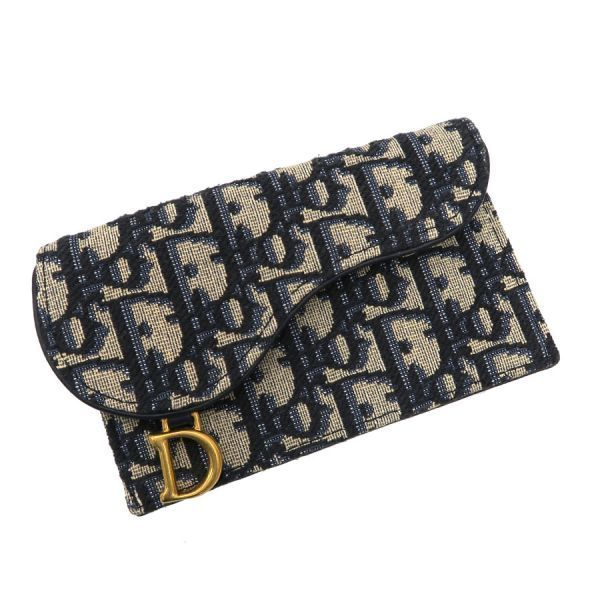 クリスチャン ディオール Saddle Cosmos ジップ カードホルダー S5692CTZQ_M928 Aランク