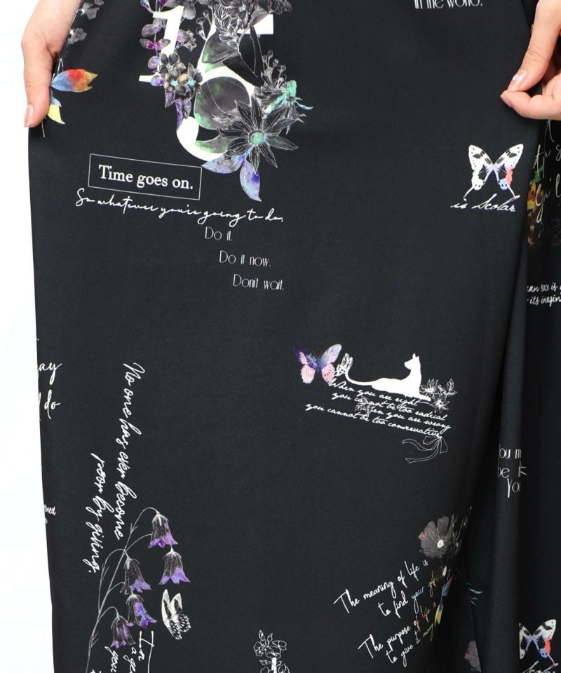 イズスカラー552254：数字と花蝶 総柄パンツ - メルカリ 