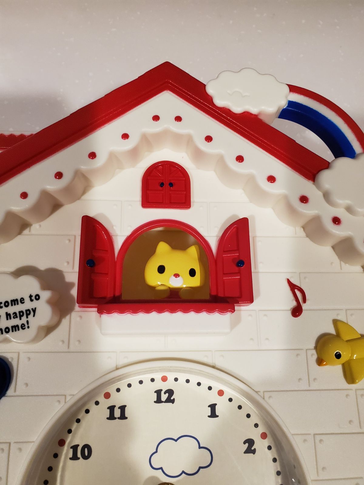 ハローキティ&ミミィちゃん振り子掛け時計 キティ ちゃん ネズミ