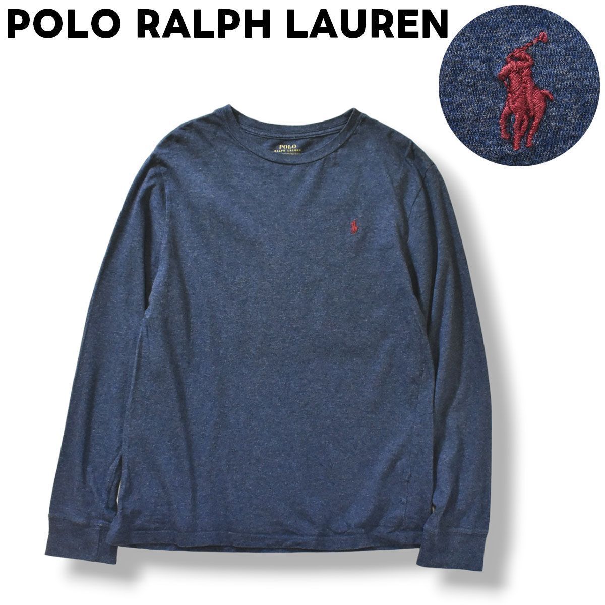 ラルフローレン POLO RALPH LAUREN ポニー刺繍ロゴ 長袖 Tシャツ XL