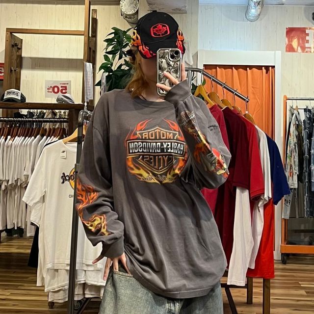 【Harley-Davidson/ハーレーダビッドソン】ロングTシャツ