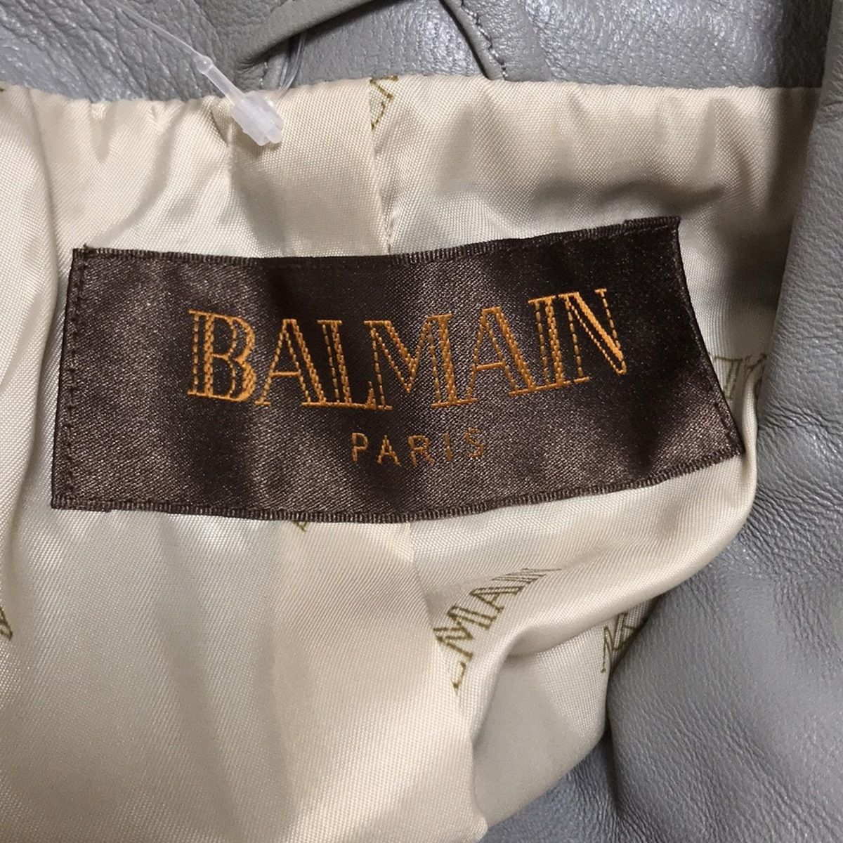 BALMAIN バルマン コート サイズ11 M レディース - グレー 長袖 レザー 秋 春 SIROKUMA-CORPORATION_COM
