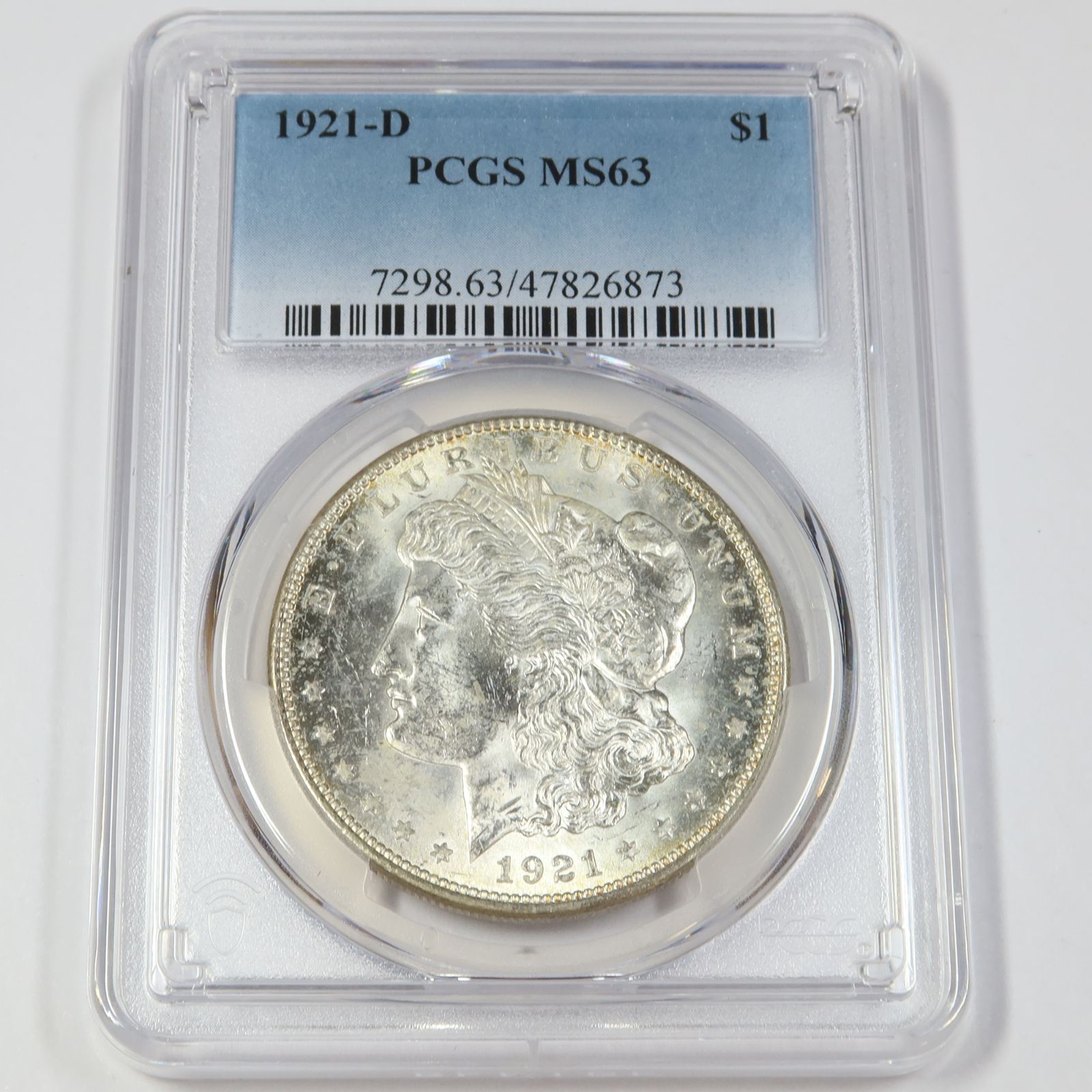 1921 D PCGS MS63 - Silver Morgan Dollar - $1 Coin