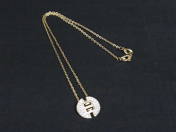 美品GIVENCHYネックレスラインストーンゴールド赤ヴィンテージ