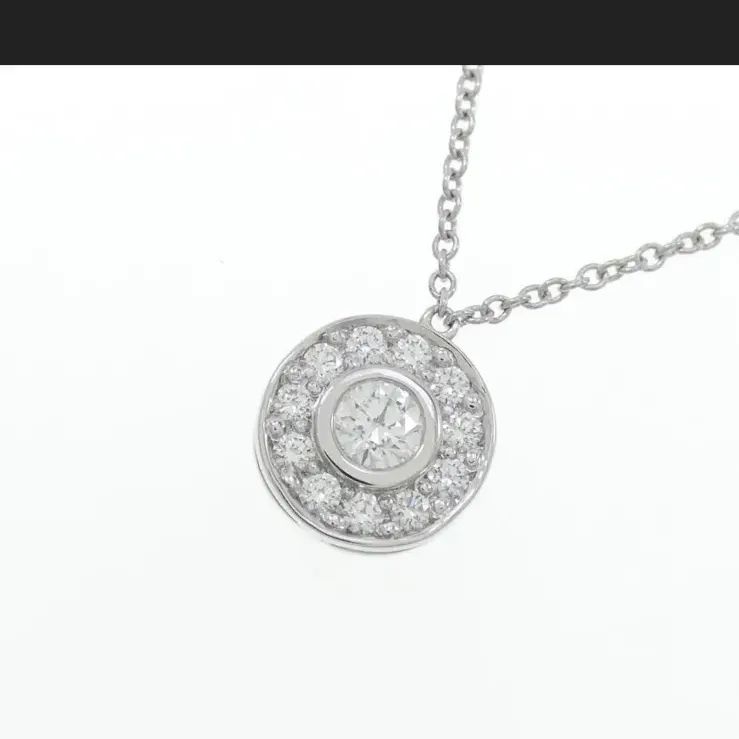 未使用】Tiffany ティファニープラチナダイヤネックレス サークレット 
