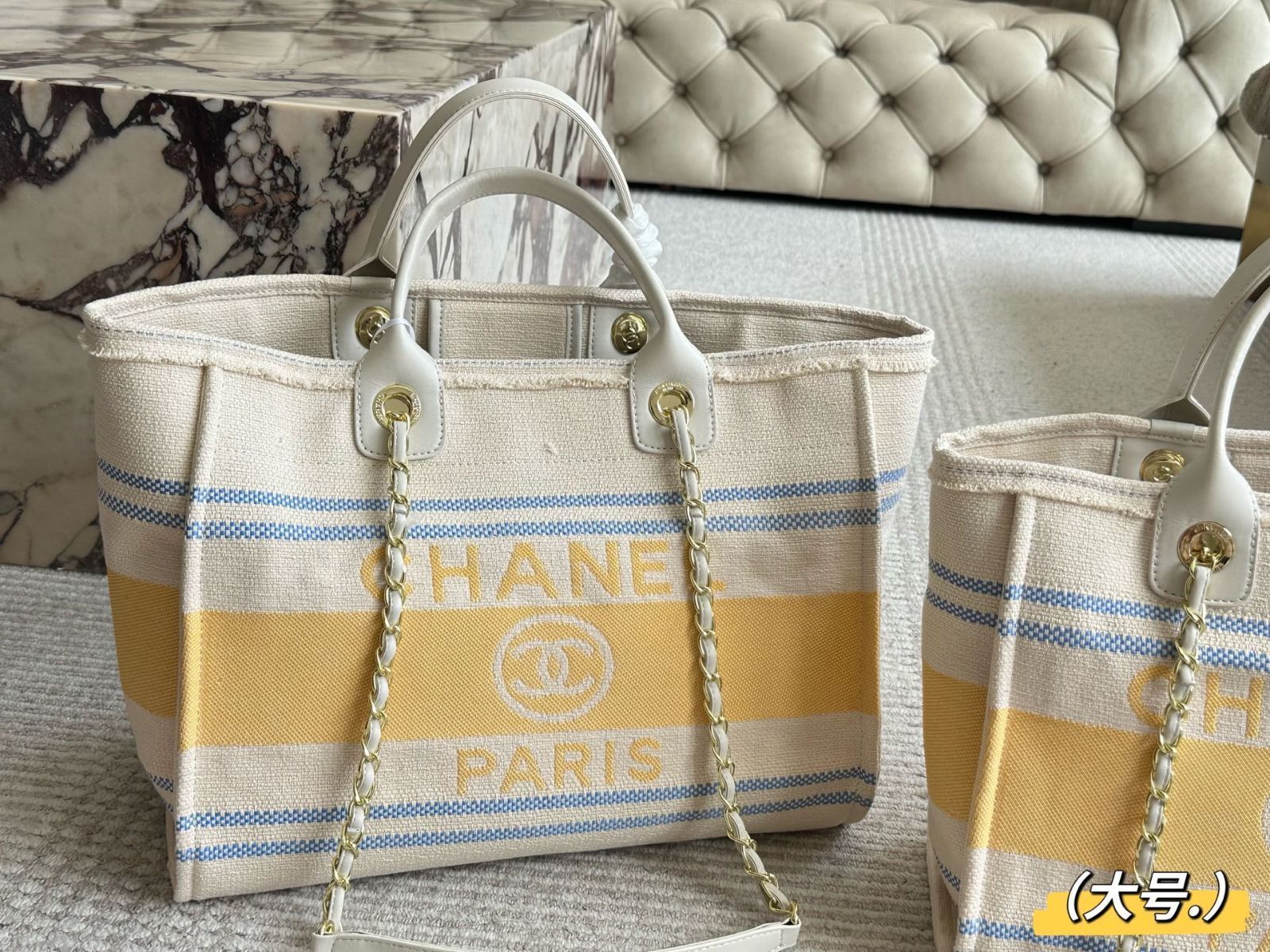 今日特価】Chanel 25C Pre-Spring Resort Collection Beach Tote