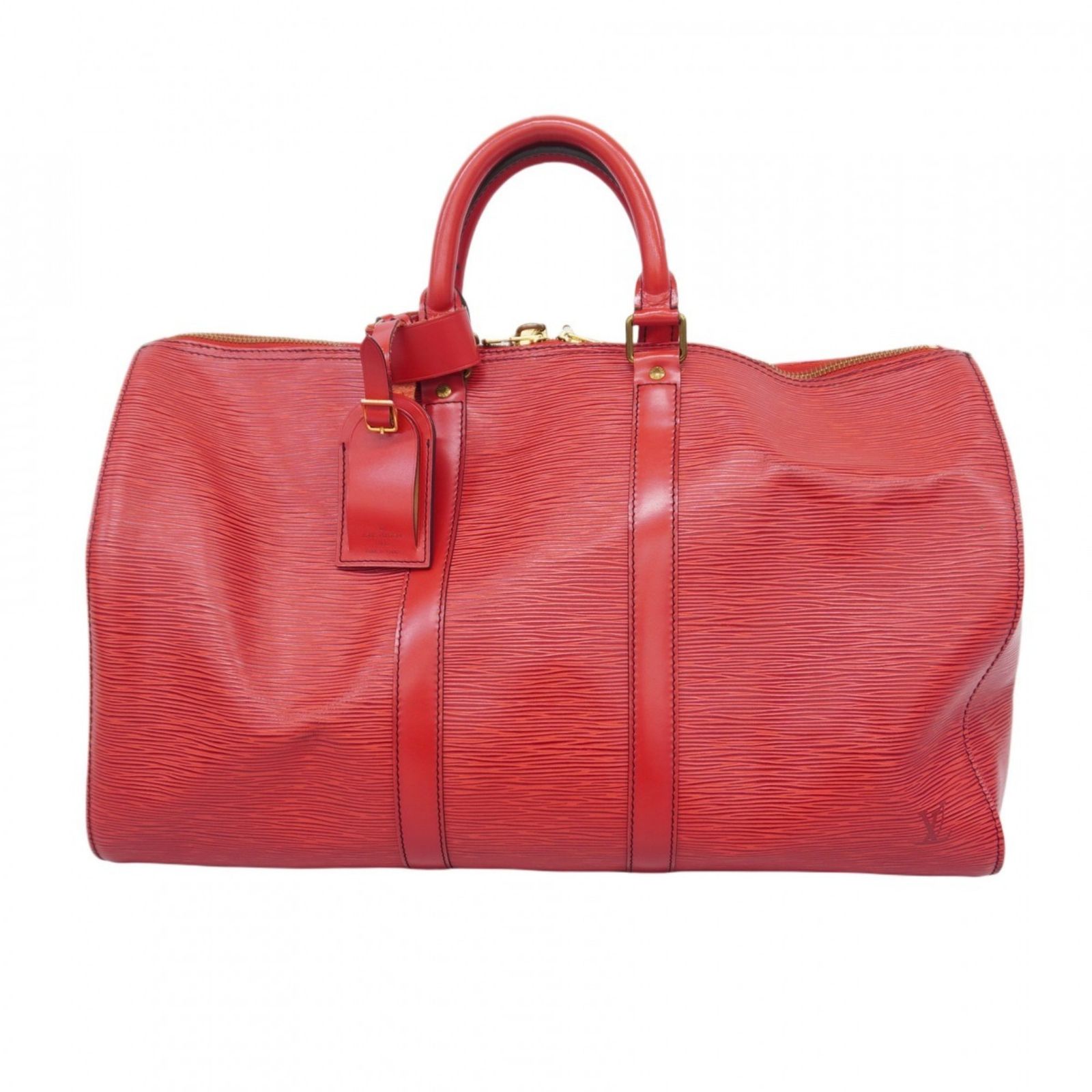 ルイ ヴィトン Louis Vuitton ルイ ヴィトン ボストンバッグ エピ キーポル45 M42977 カスティリアンレッドレディース
