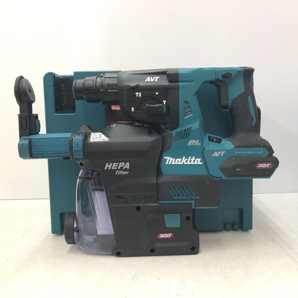 makita マキタ 40Vmax対応 28mm 充電式ハンマドリル SDSプラス 青 無線連動対応 ケース 集じんシステムセット HR001GZKV