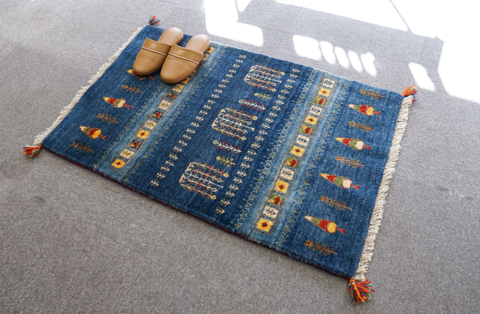 当社の 絨毯絨毯 M-BT5247 ペルシャ 101×68cm 【ペルシャ絨毯 手織 