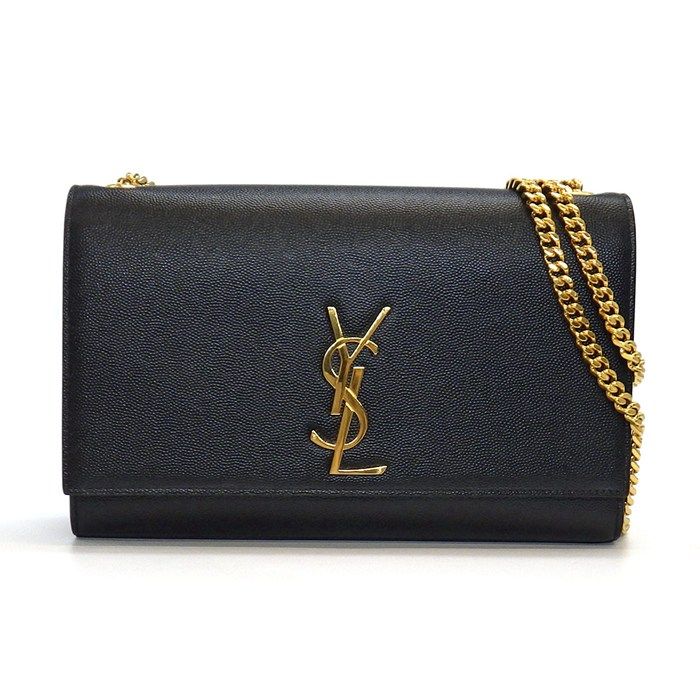 サンローラン SAINT LAURENT ショルダーバッグ ケイト ミディアム 364021BOW0J1000 ブラック グレインドプードルエンボスレザー