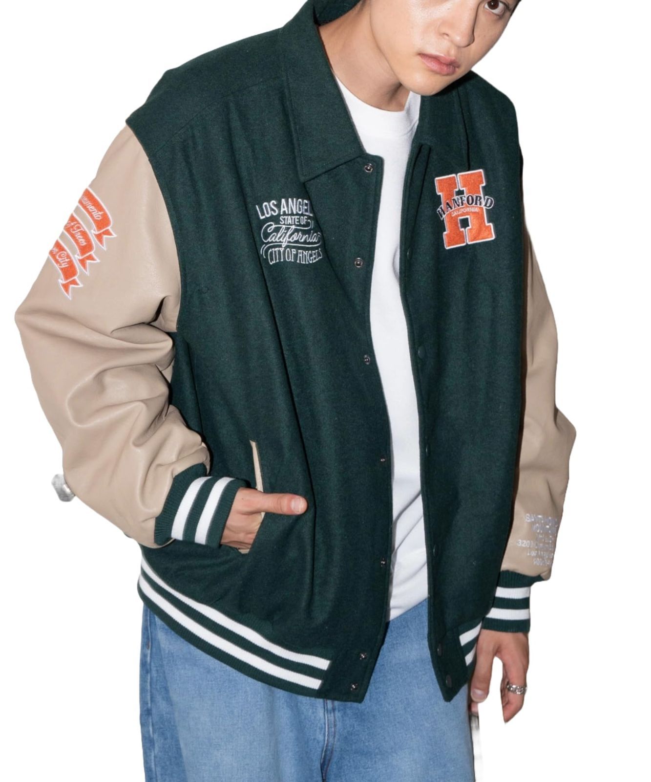 古着 希少 USA製 chalk line 刺繍 スカジャン スタジャン 14 楽天市場