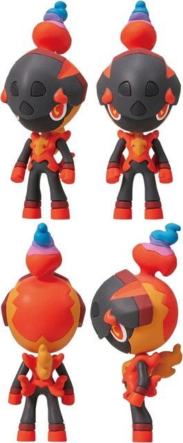 新品 【4点セット】ポケモン ガチャマシン ＆ MS-11 ジュナイパー (ヒスイのすがた) MS-46 カルボウ MS-32 ヒノアラシ (モンコレ) [佐川急便]