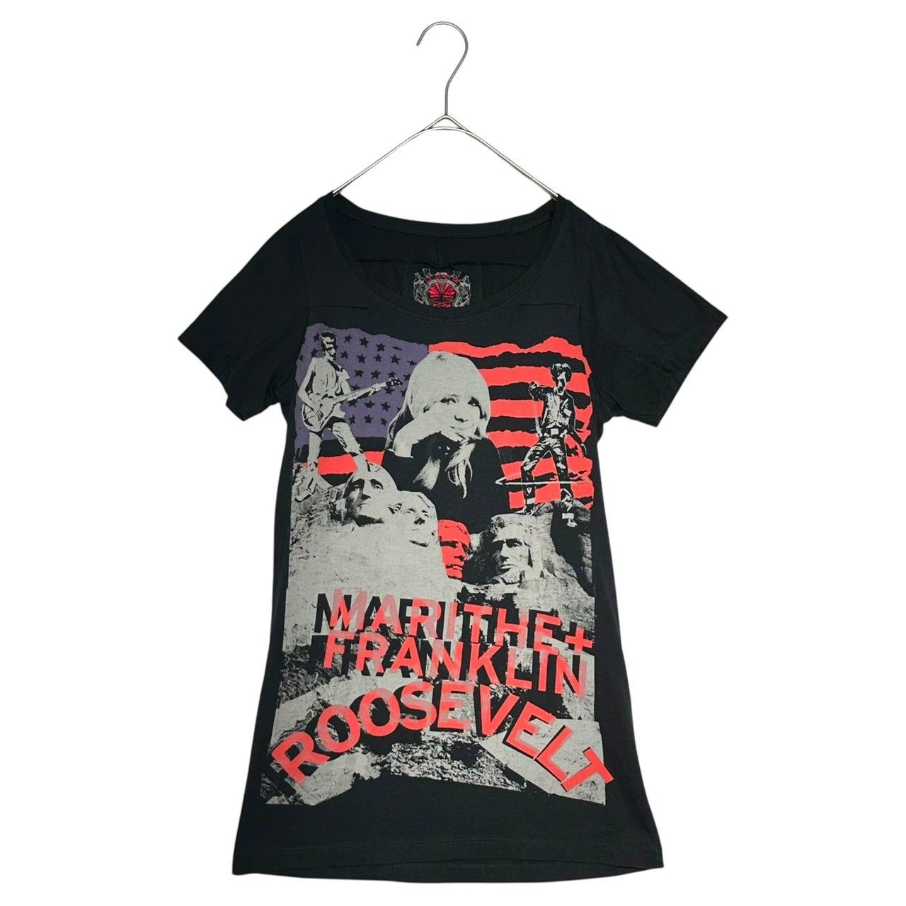 ルジャンドゥ マリテフランソワジルボー ラシュモア山プリントTシャツ 黒S 【レディース】 MARITHE FRANCOIS GIRBAUD(マリテフランソワジルボー) 00's