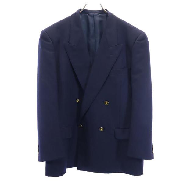 【PierreCardin】ピエールカルダンセットアップスーツ ダブル　ネイビー ピエールカルダン 日本製 ウール100％ テーラードジャケット