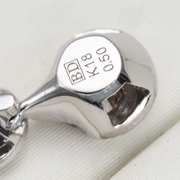 カシケイ ピアス ダイヤ ダイヤモンド 0.25ct ドッツ フック 片耳  