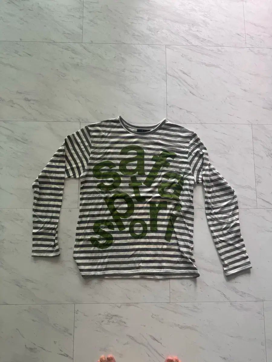 safarispot ボーダー ロンT サイズ0 Safarispot ストライプ ボーダーT - メルカリ