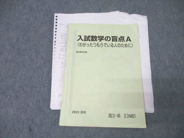 駿台 入試数学の盲点A〈わかったつもりでいる人のために〉 テキスト 2023 夏期 小林隆章 013s0D 駿台 入試数学の盲点A〈わかったつもりでいる人のために