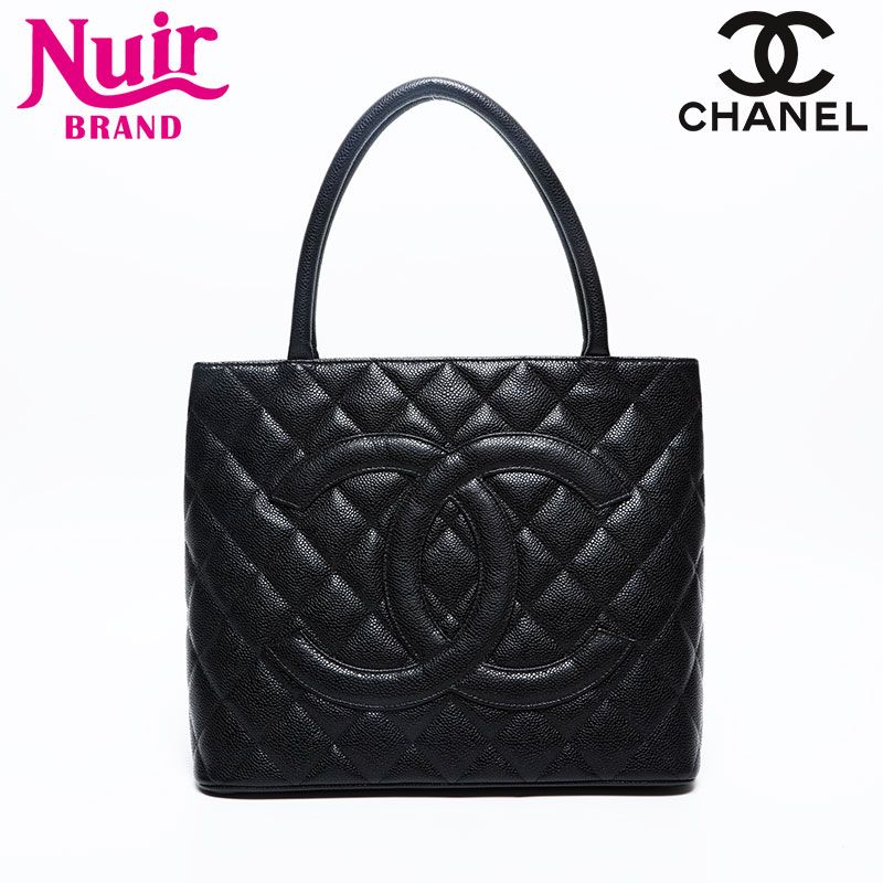 CHANEL シャネル トートバッグ 10番台 2005-2006 メダリオン キャビア  