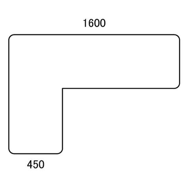 L字デスク 左ラウンド インクルード 引出し無 オフィスデスク イトーキ ファインウォールナットL MARWIL-DEMENAGEMENTS_CH
